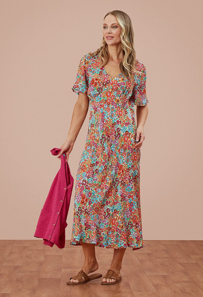 Adini Wildflower Louetta Dress - Multi-Dress-XS-