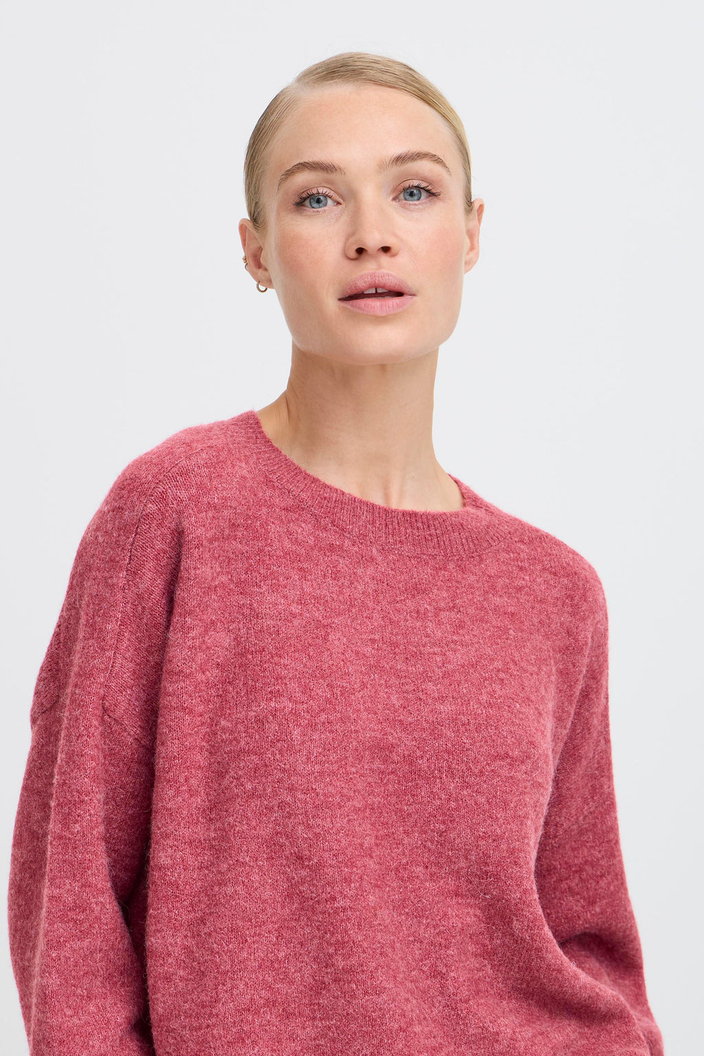 B young Bymonna Jumper-Knitwear-White finn
