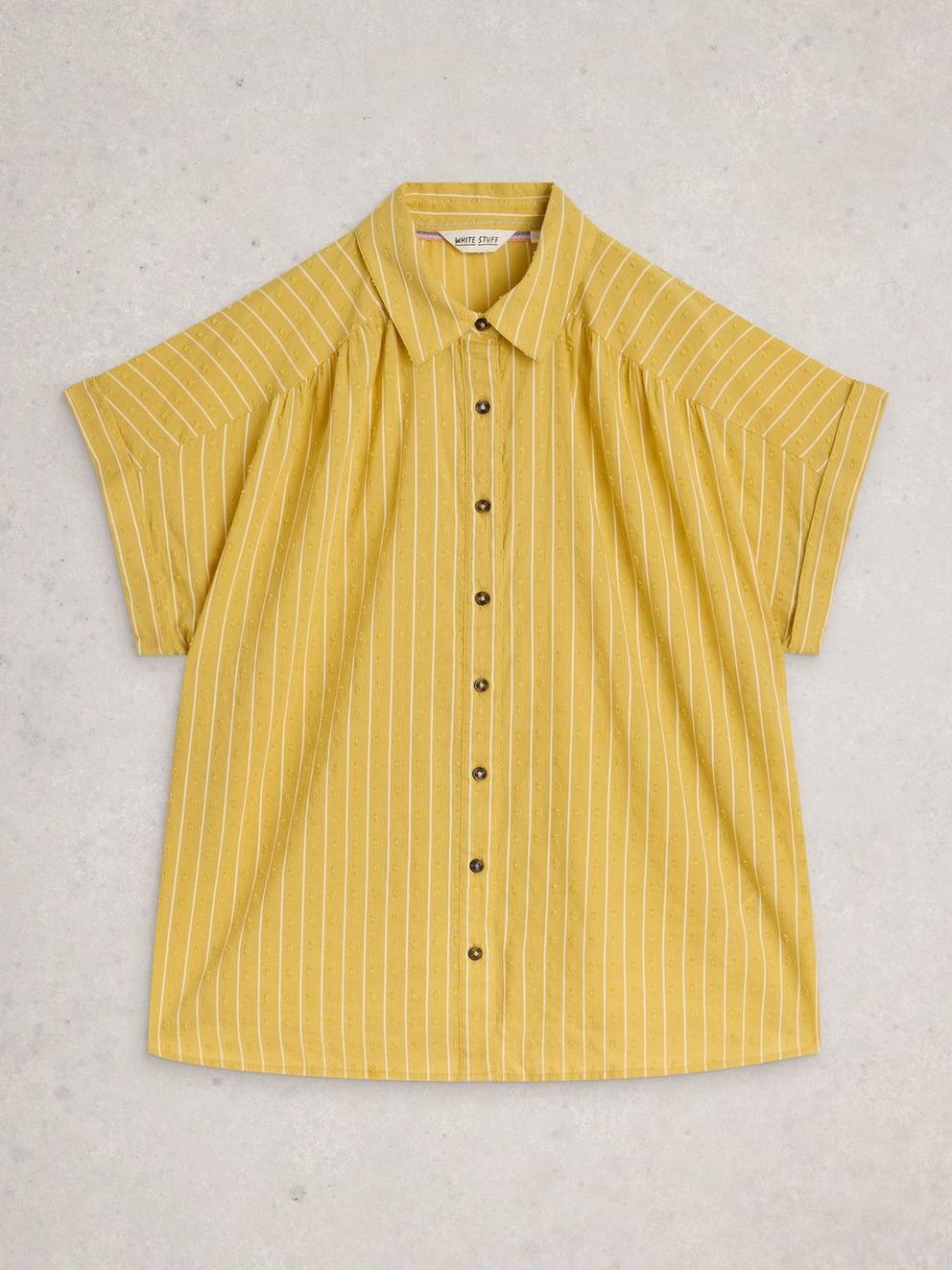 White Stuff Orla Button Through Shirt Brilliant White