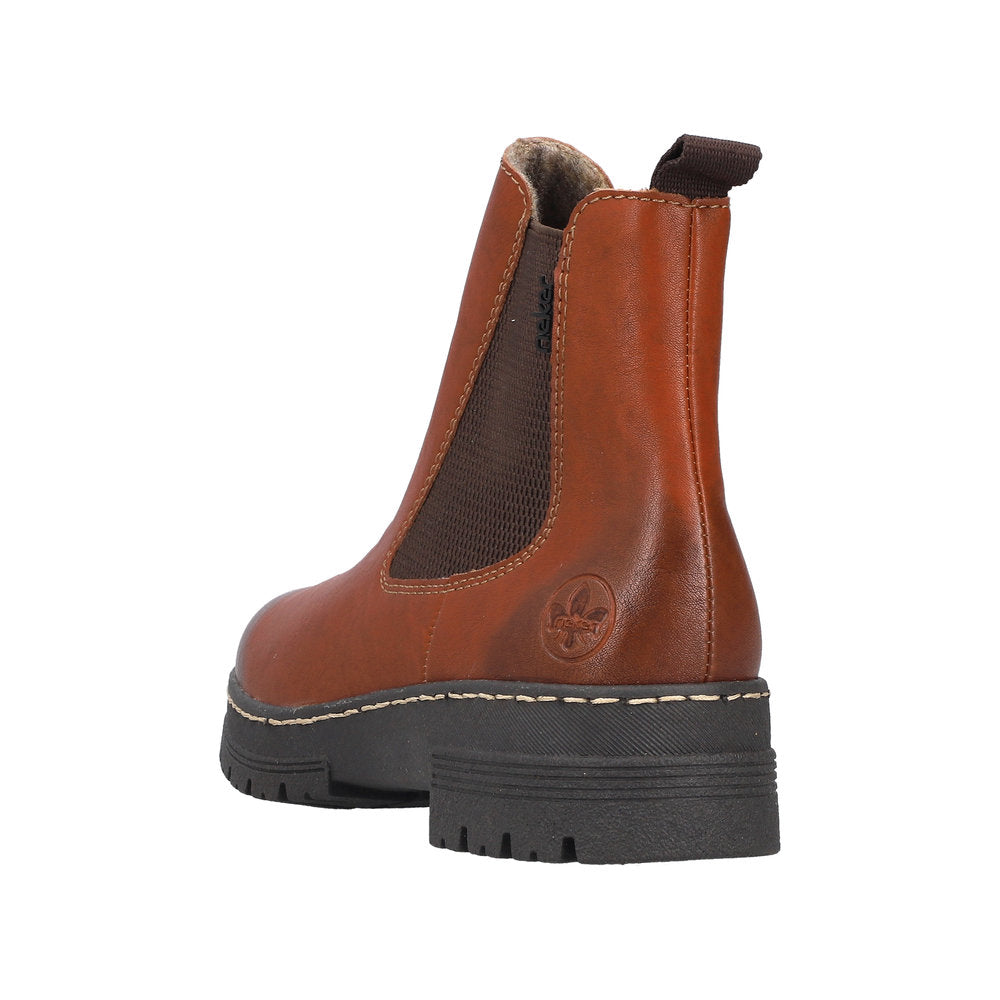Rieker Tan Chelsea Boot 73892-Footwear-White finn