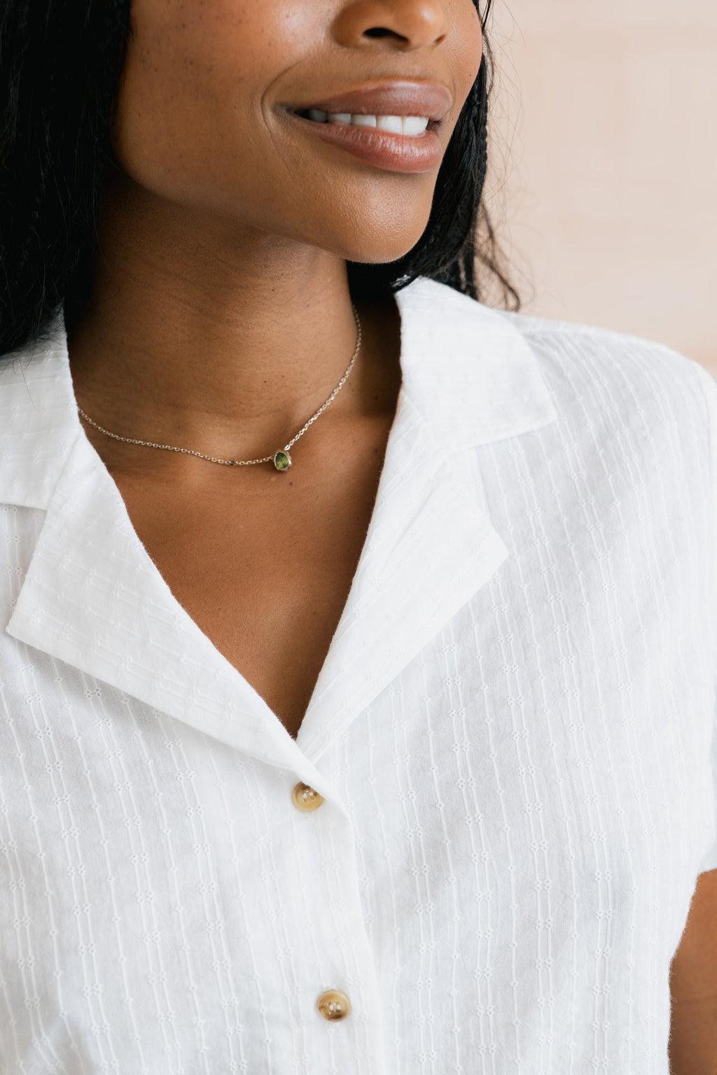 Lily and Me Pippa Embroidered Cotton Shirt White