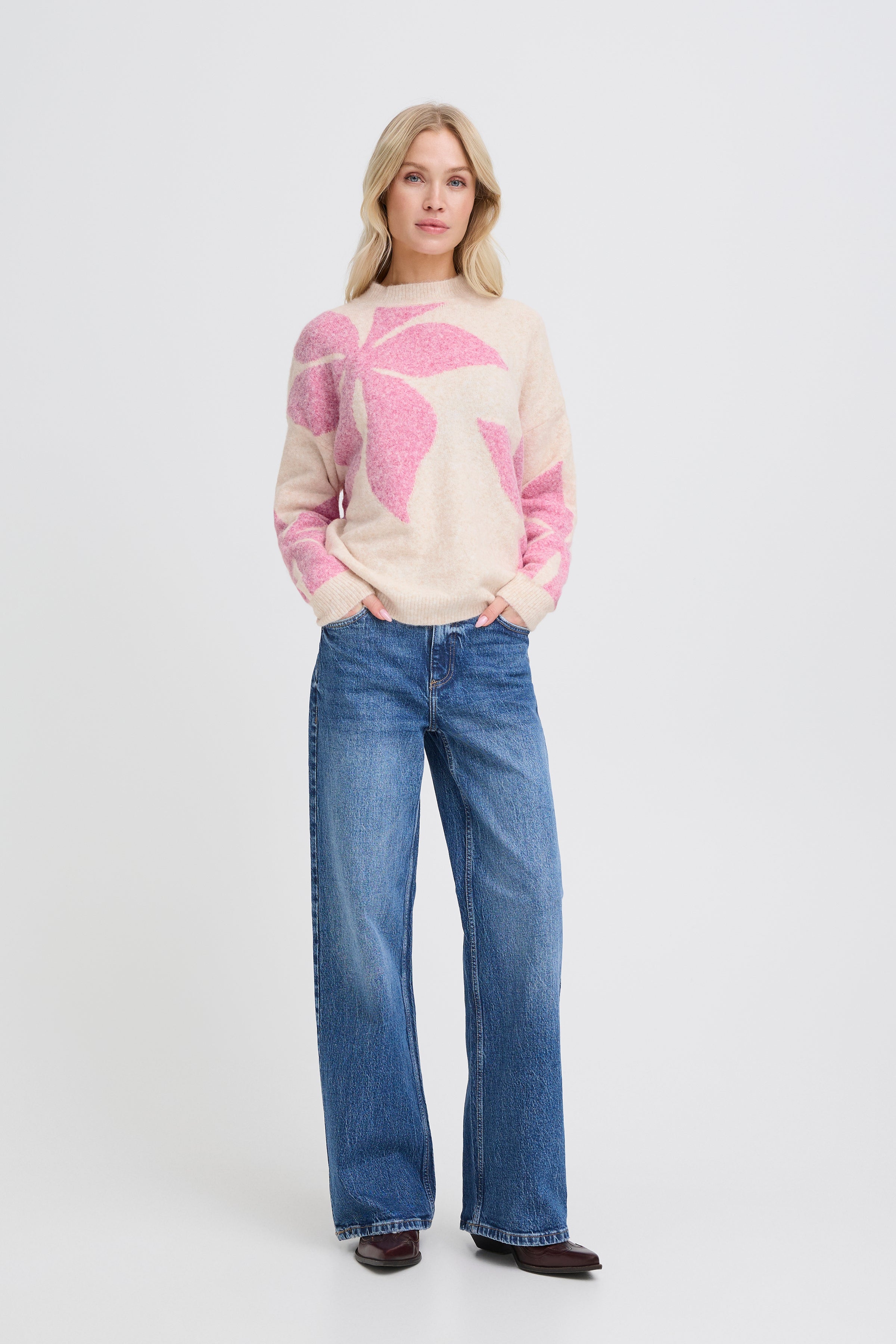 B young Byomea Flower Jumper 3-b.young-White finn