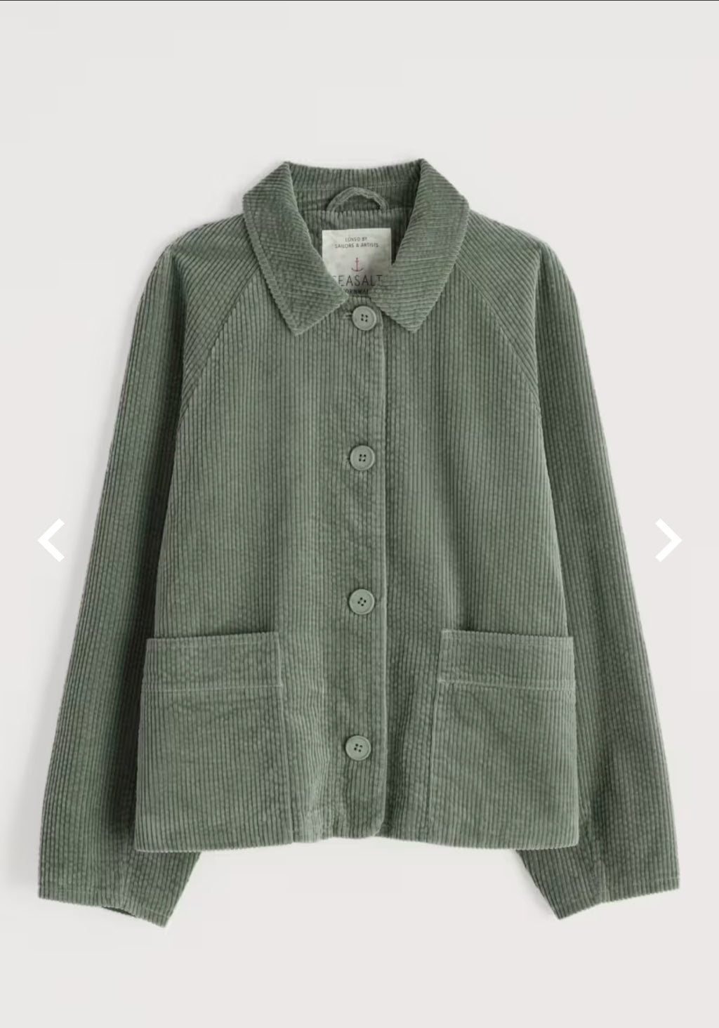 Seasalt Ocean Mist Cord Jacket