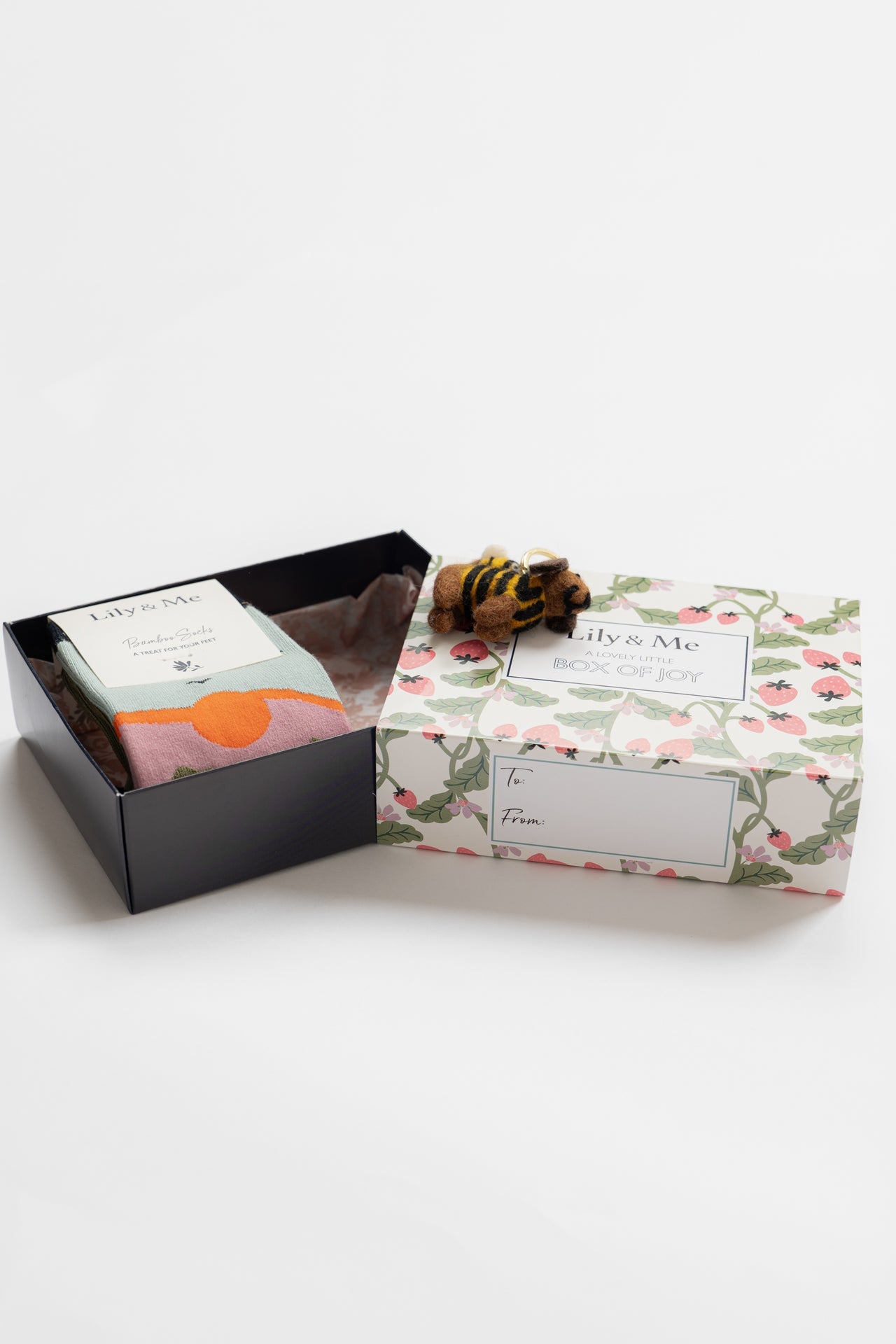 Lily and Me Derek The Dog Bamboo Socks And Decoration Giftbox