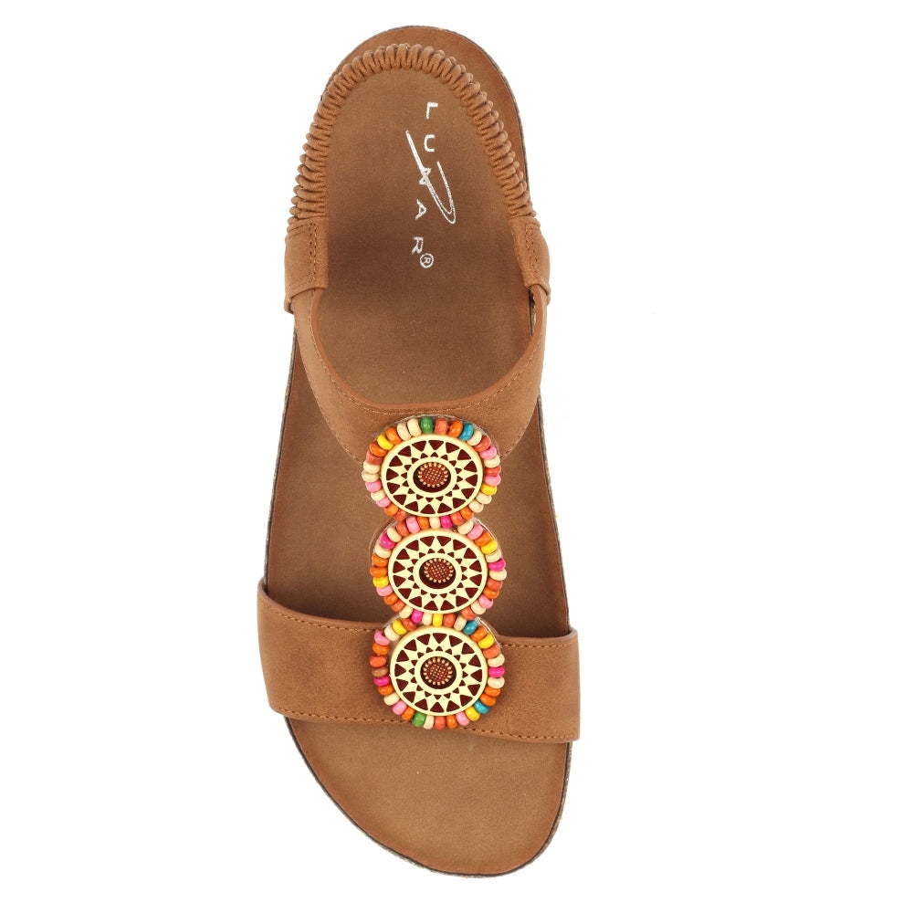 Lunar Candice Tan Sandal-Lunar-White finn