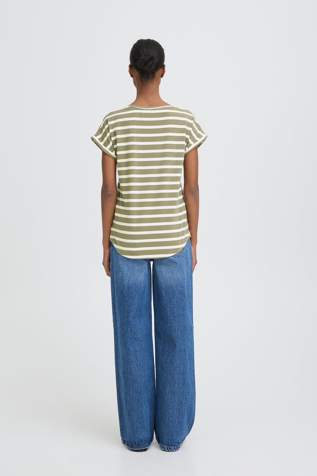 B young Bypamila Oneck Tshirt-Fransa-White finn