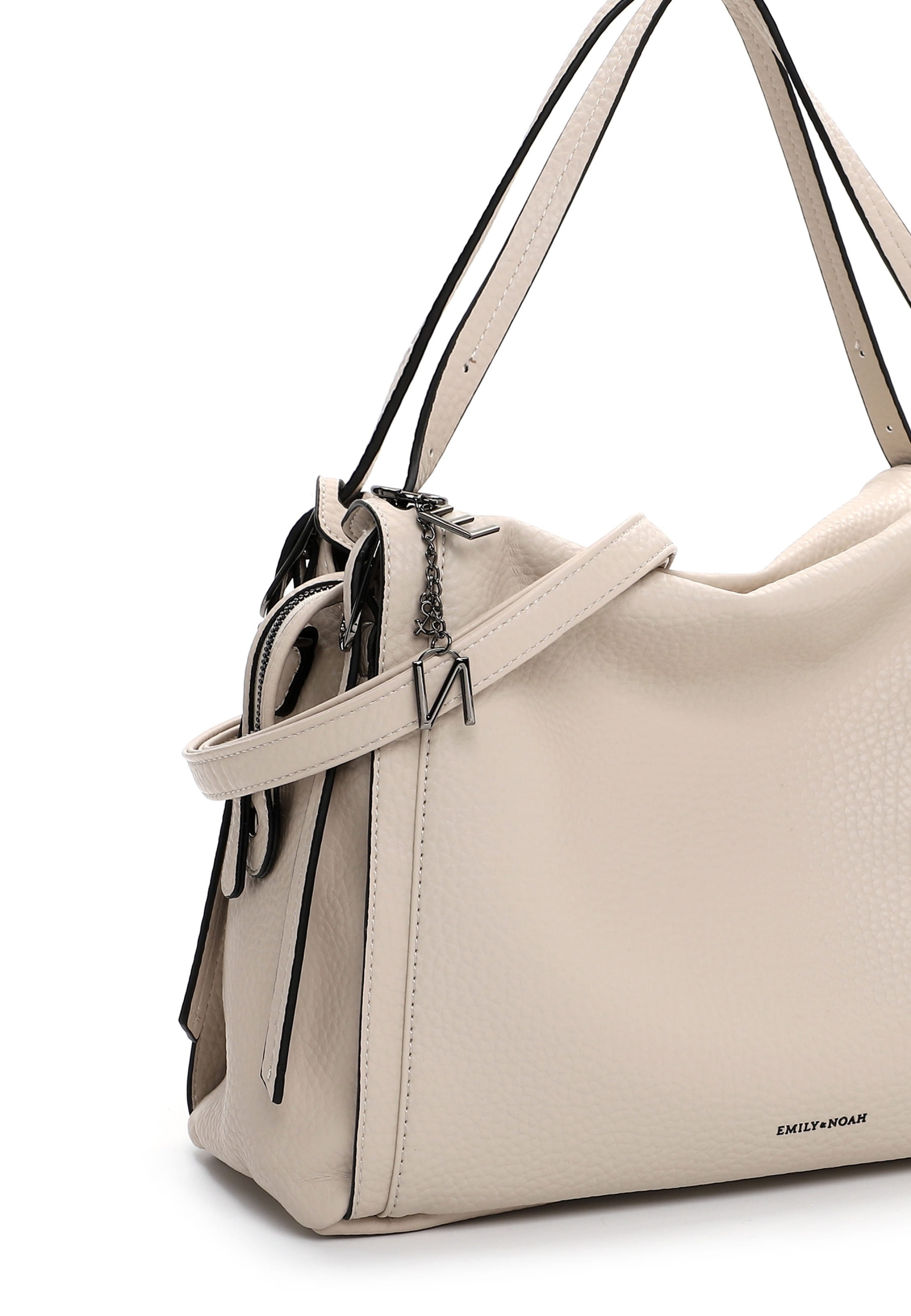 Emily and Noah Harleen Large Shoulder Bag-Bag-White finn
