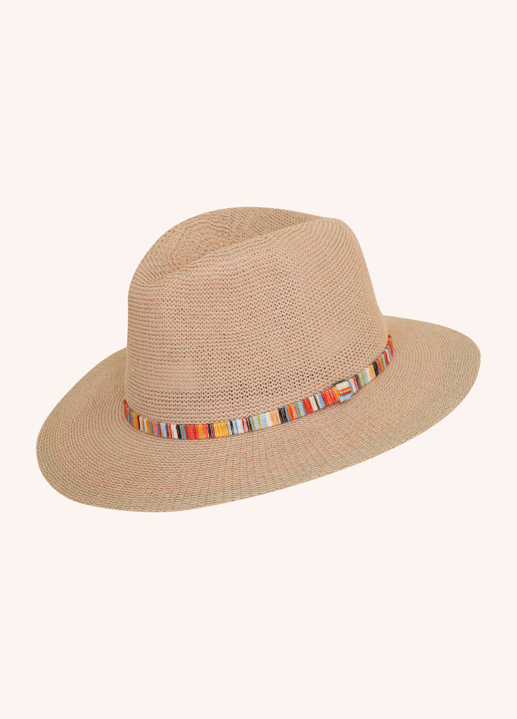 Powder Natalie Hat with Rope Band-Powder-White finn
