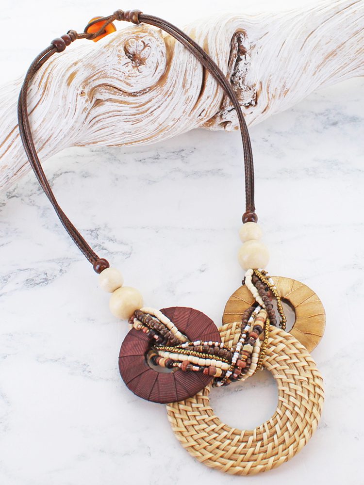 STATEMENT RING NECKLACE UJ6608