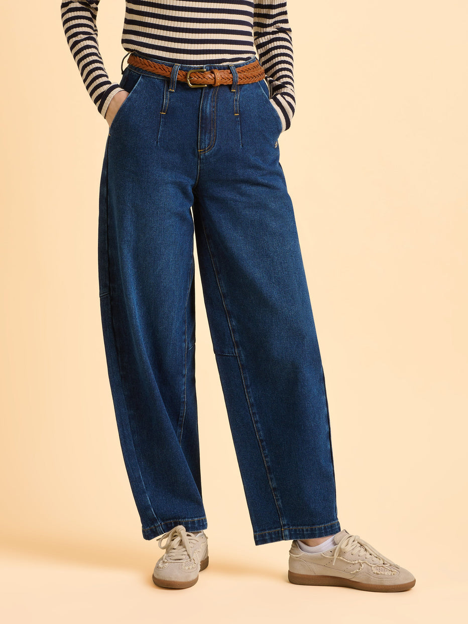 Brakeburn Bodhi Barrel Jean-Trouser-White finn