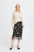 B young Byrenaz Pencil Skirt-Skirts-White finn