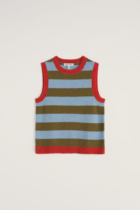 Pinwell Stripe Vest Made With Lambswool