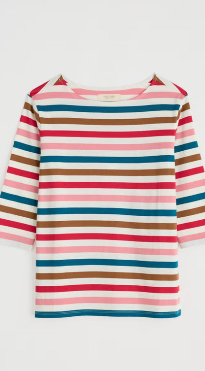 Seasalt Sailor Cotton Top Quad Scallion Pink Sky