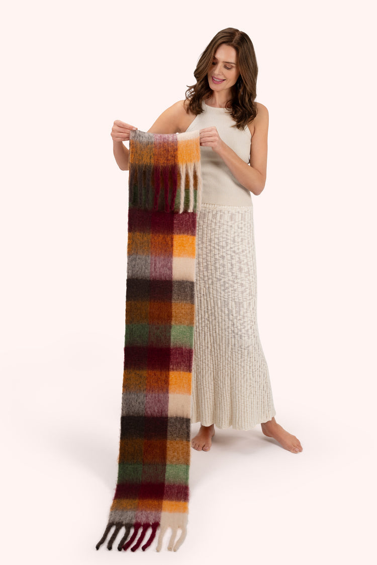 Powder Molly Cosy Scarf - Russet Mix