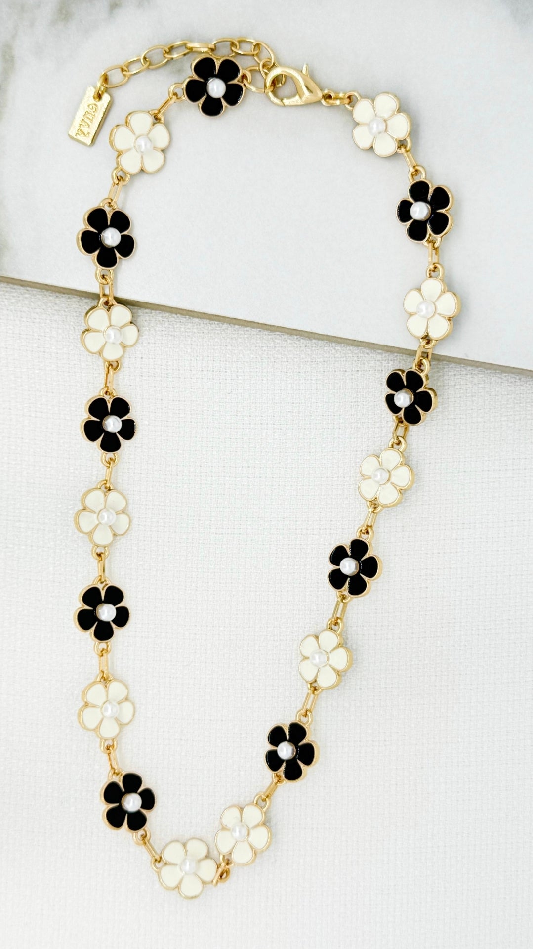 Envy Flower Necklace 4891-Envy-White finn