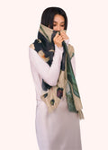 Powder Wool Wrap Scarf - Midnight Orchid