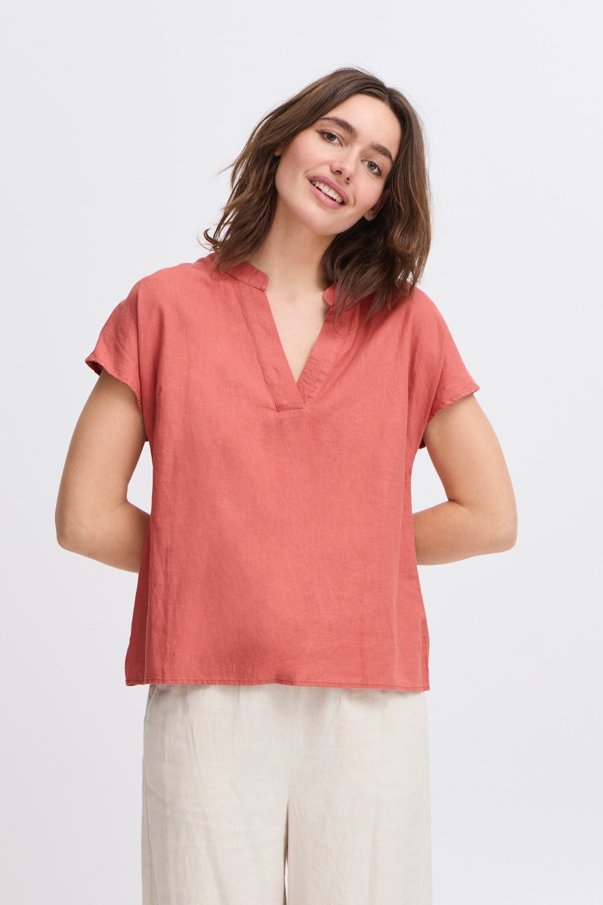 B young Byfalakka Blouse-Shirts & Tops-White finn