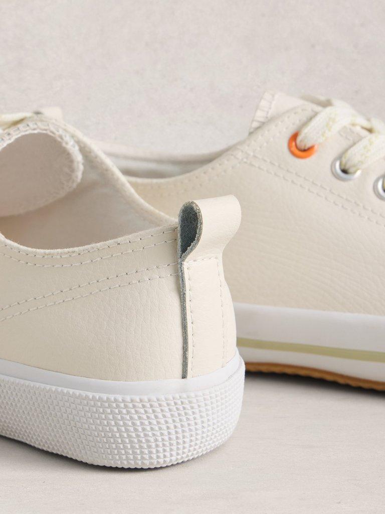White Stuff Pippa Leather Lace Up Trainer-Footwear-4-