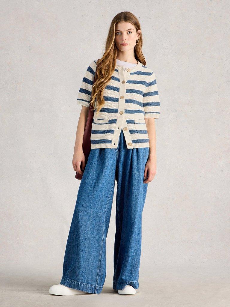 White Stuff ISABELLA SHORT SLEEVE CARDI-White Stuff-White finn