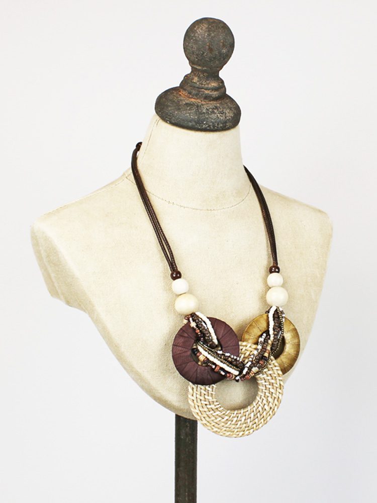 STATEMENT RING NECKLACE UJ6608