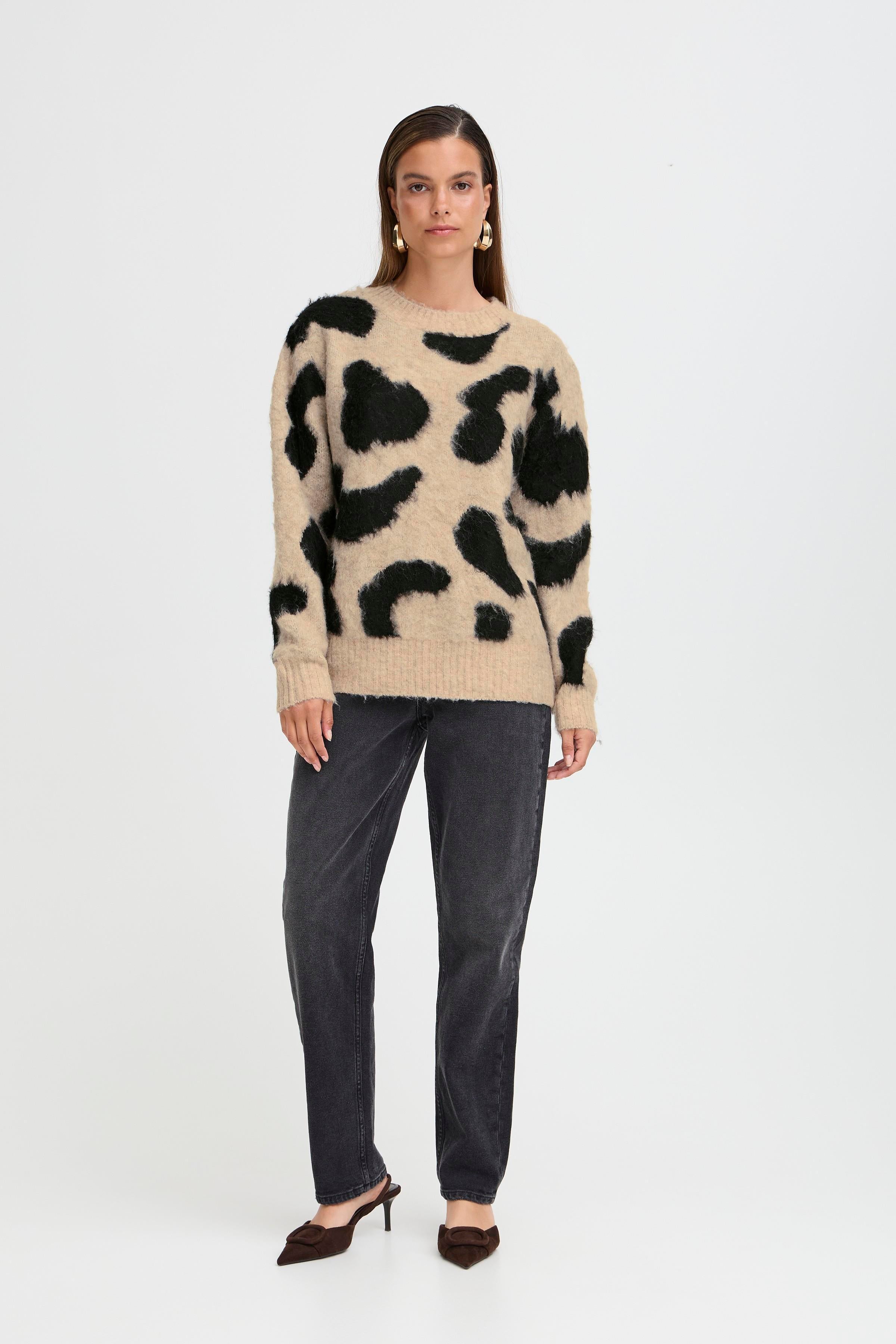 B young Byminyax Jumper-Knitwear-White finn