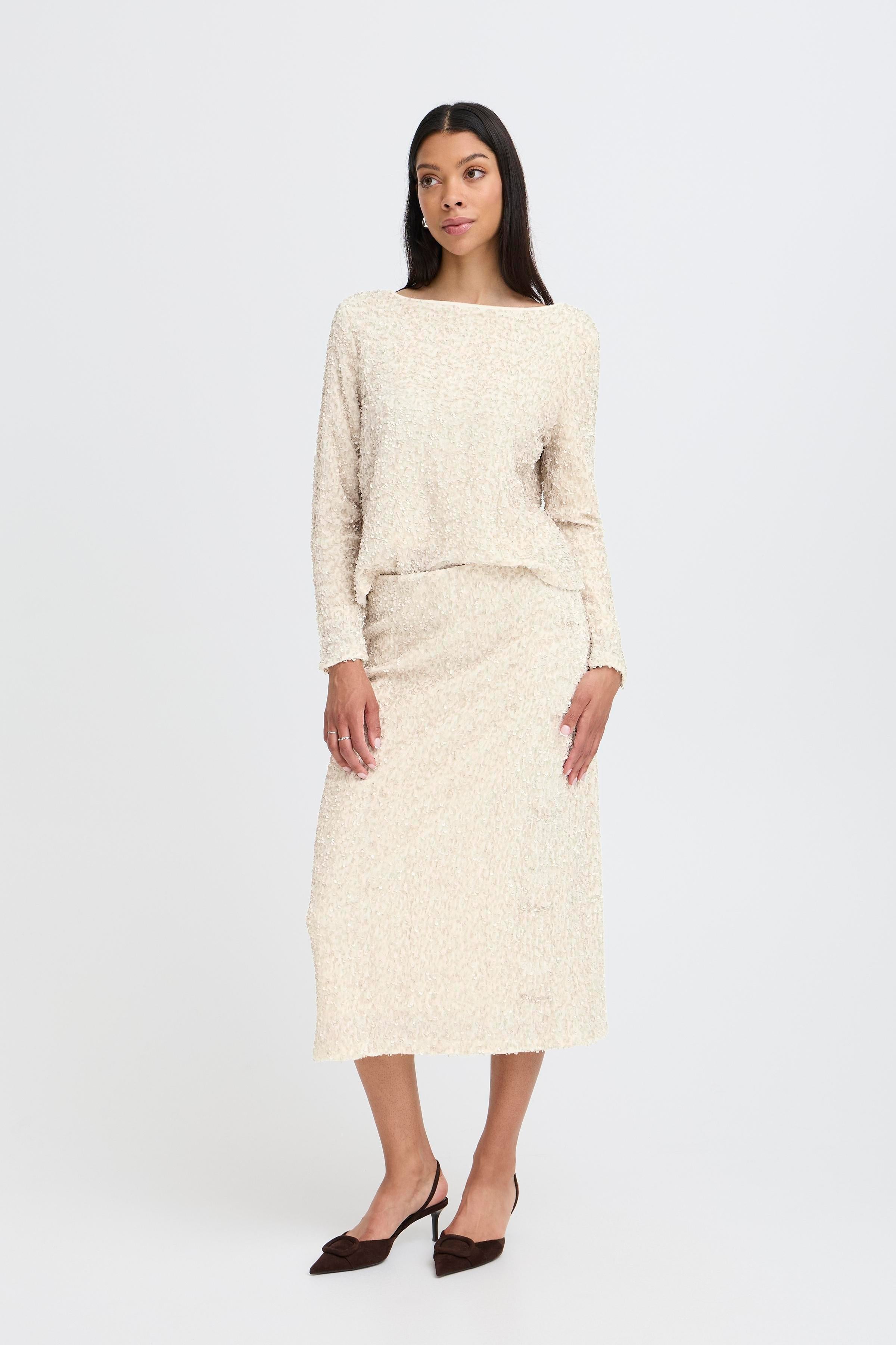 B.young Bypary Skirt-Skirts-White finn