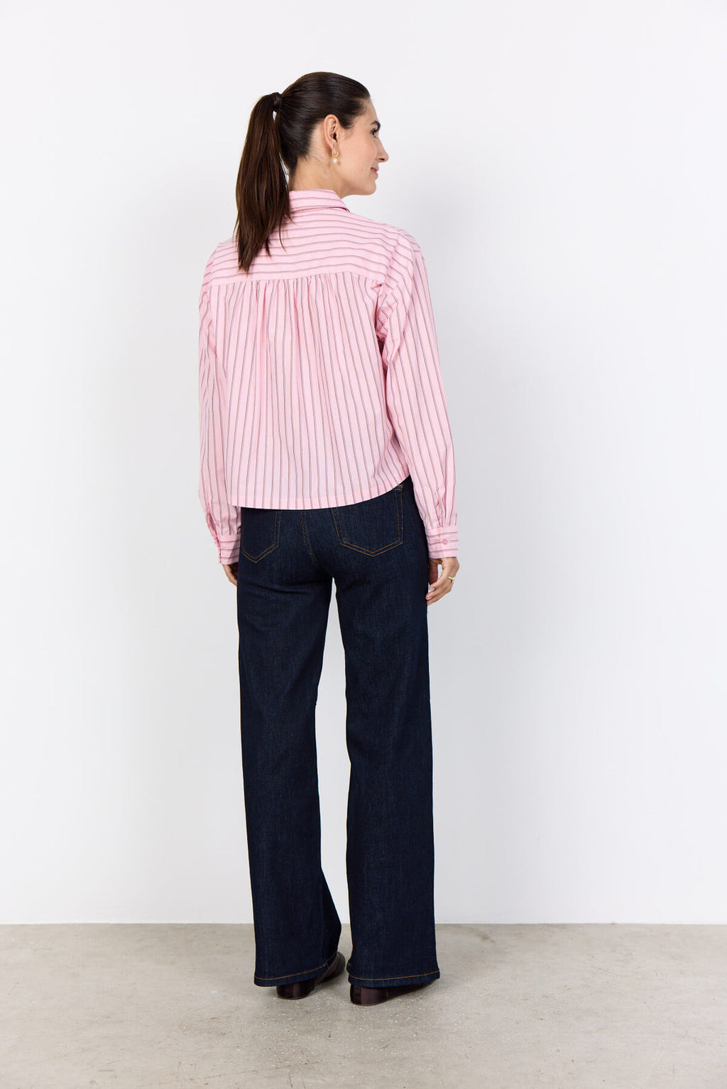 Soya Concept SC-BARDOT 1 Shirt Light pink-Soya Concept-White finn