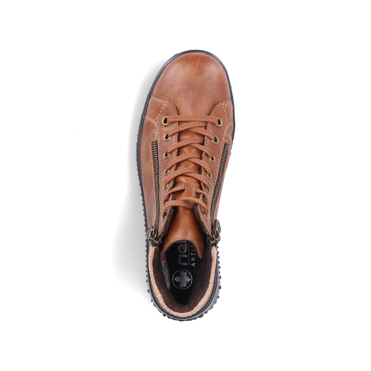 Rieker Tan Trainer Boot Z4263-Footwear-White finn