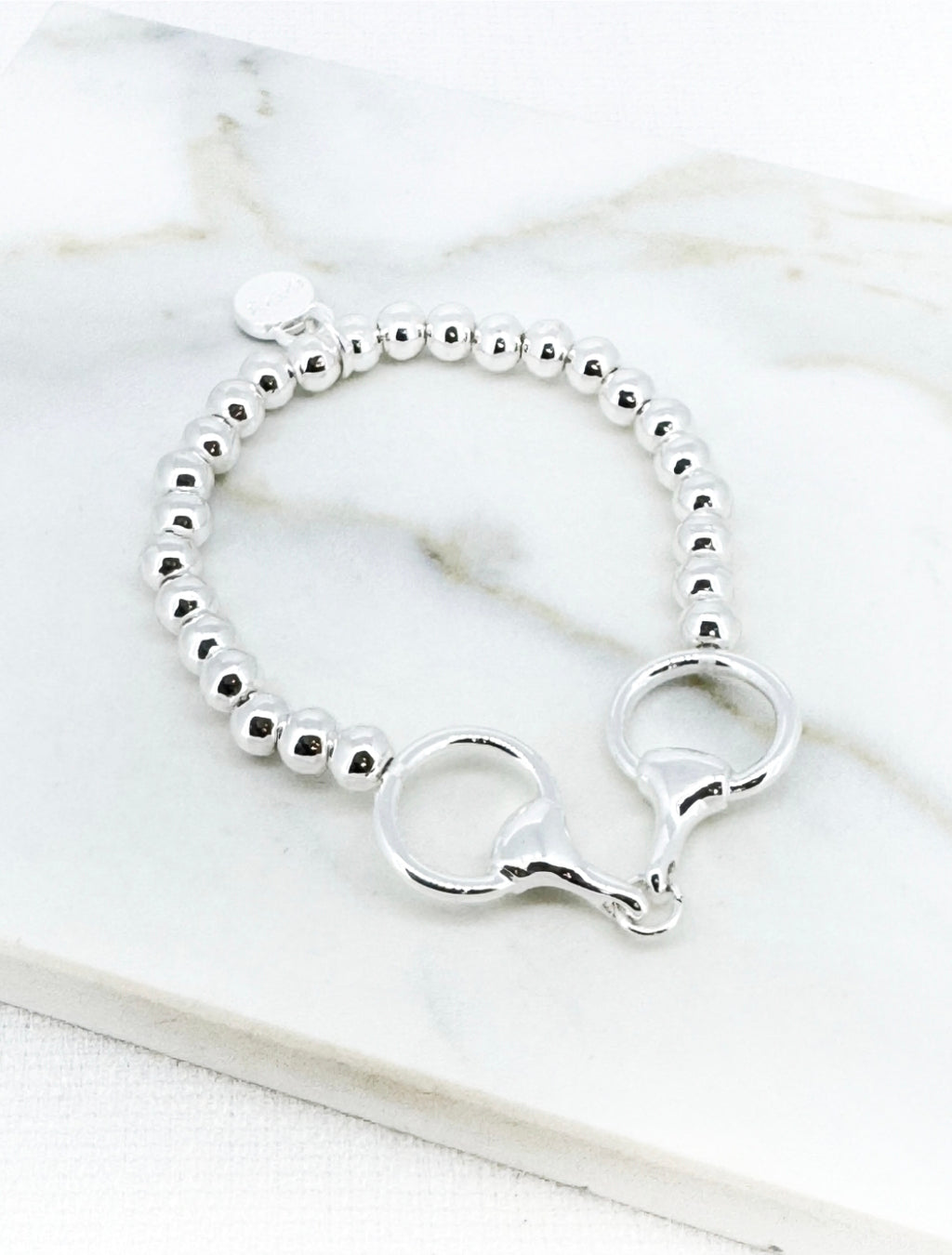 Envy Bead Link Detail Bracelet 4900-Envy-White finn