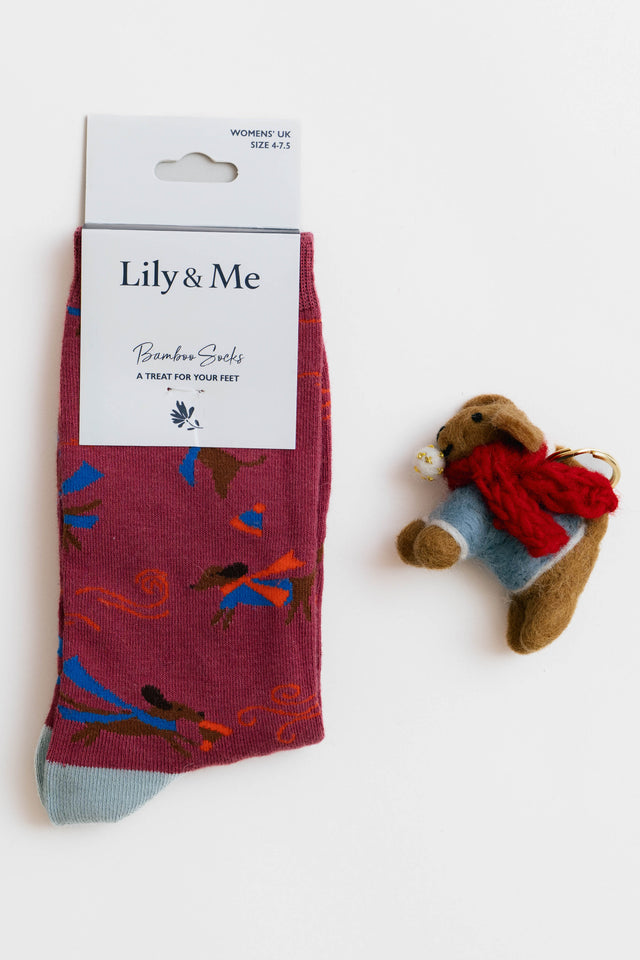 Lily & Me WINDY DAY DOGS SOCK GIFT BOX