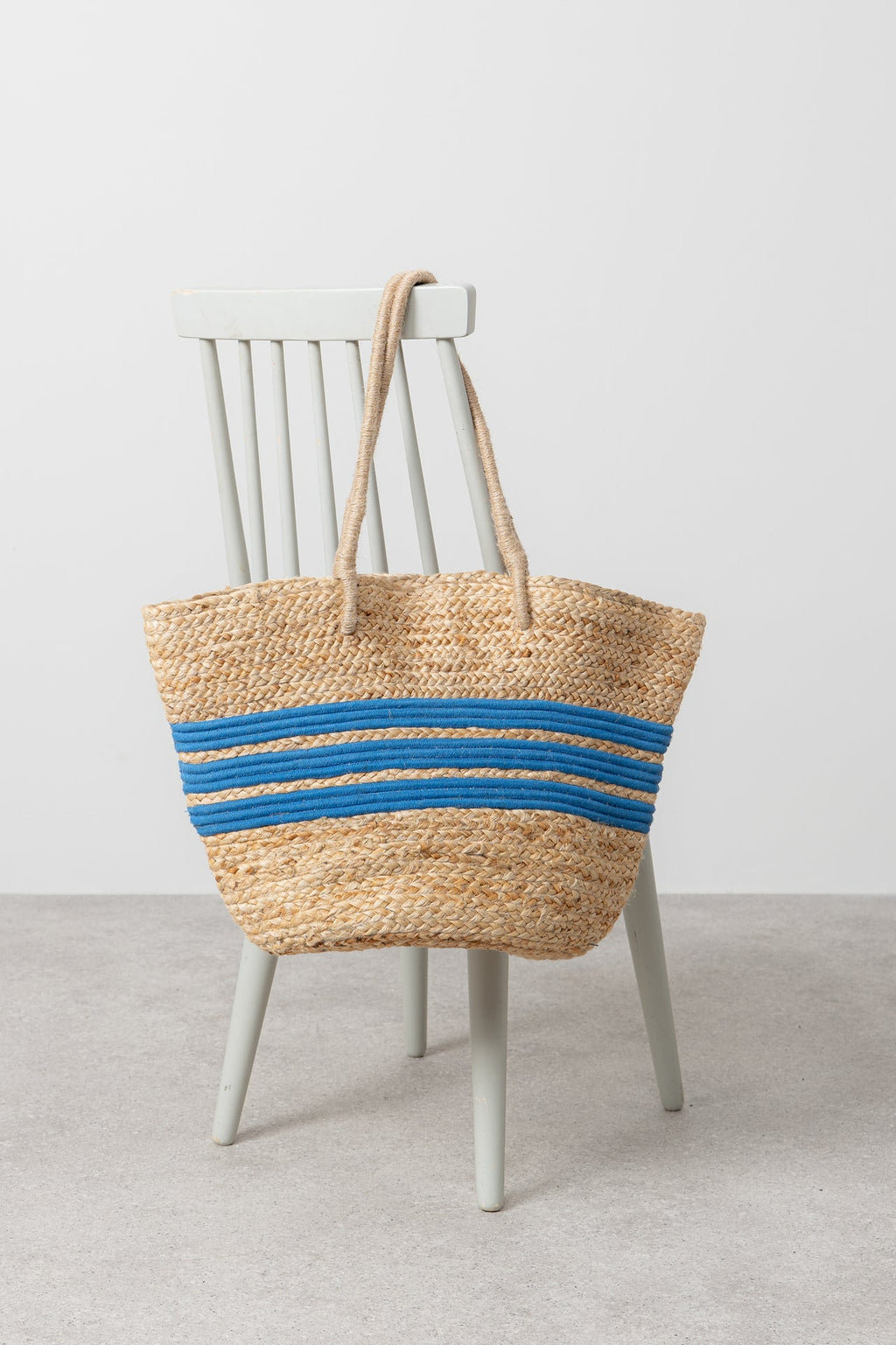 Lily and Me Straw Day Bag Cobalt