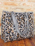 JT6601C QUILTED COTTON TOTE BAG – ANIMAL PRINT