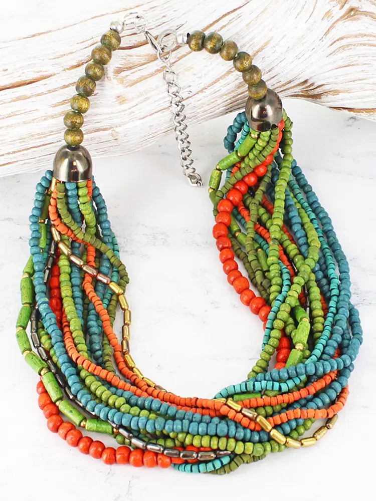 Multi Strand Beaded Necklace DC1405