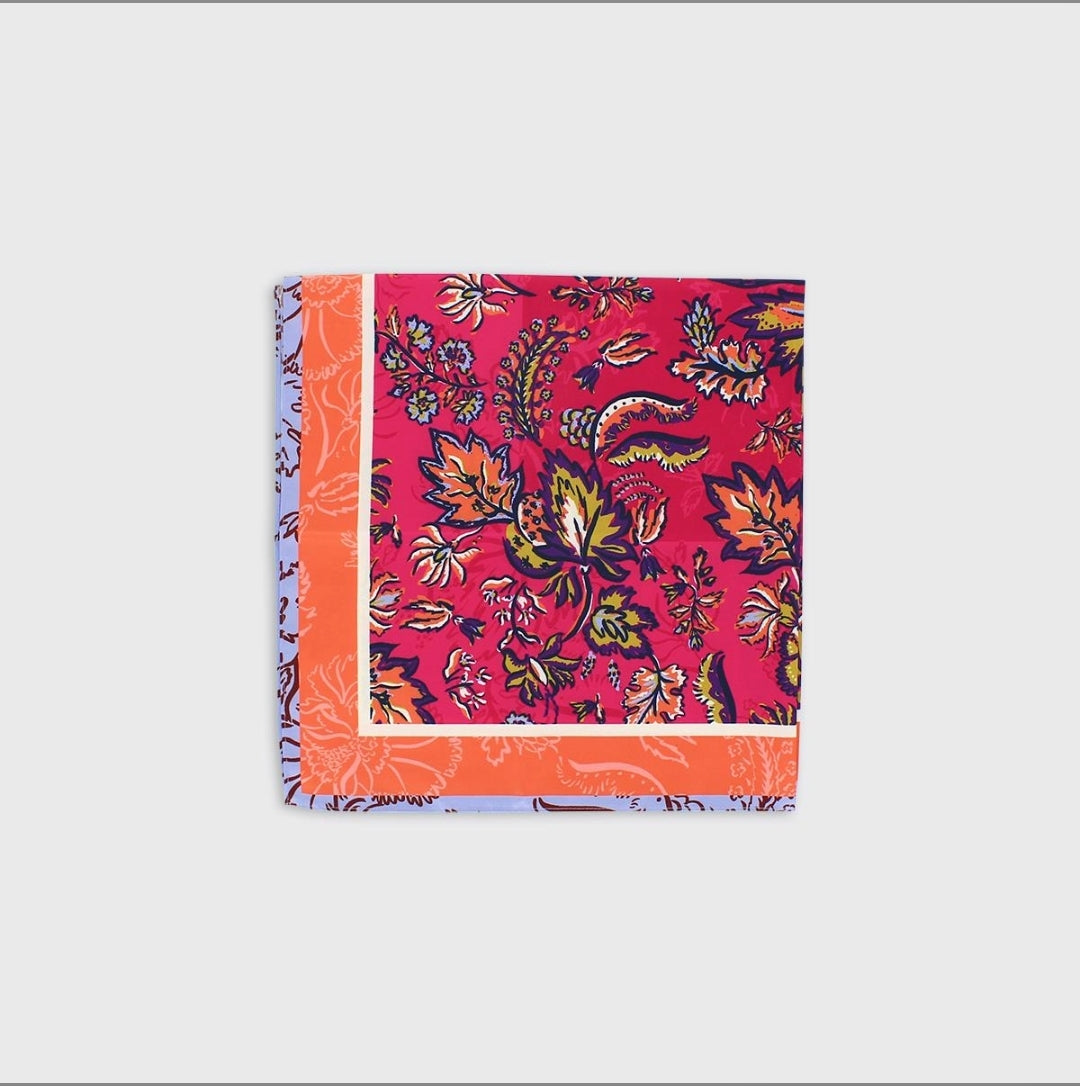 Shelly Square Scarf Cerise-Scarf-White finn