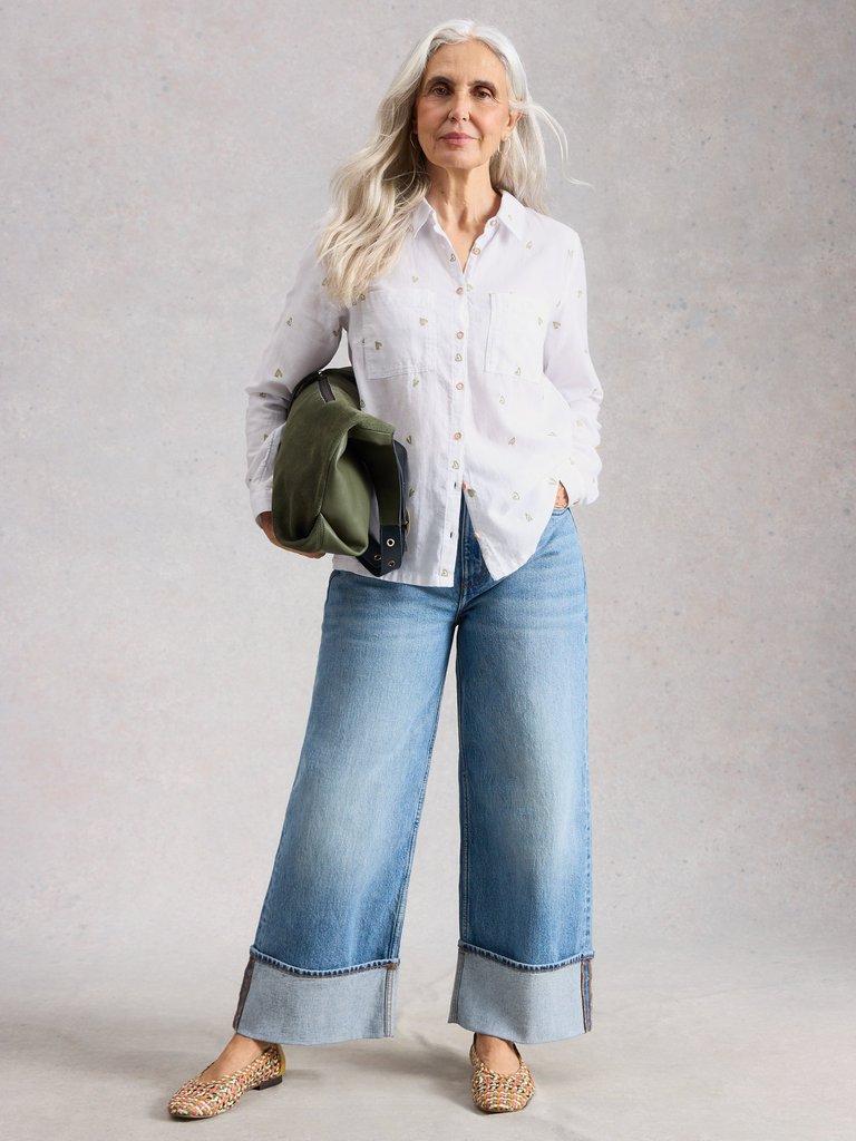 White Stuff Sophie Organic Cotton Shirt-White Stuff-White finn