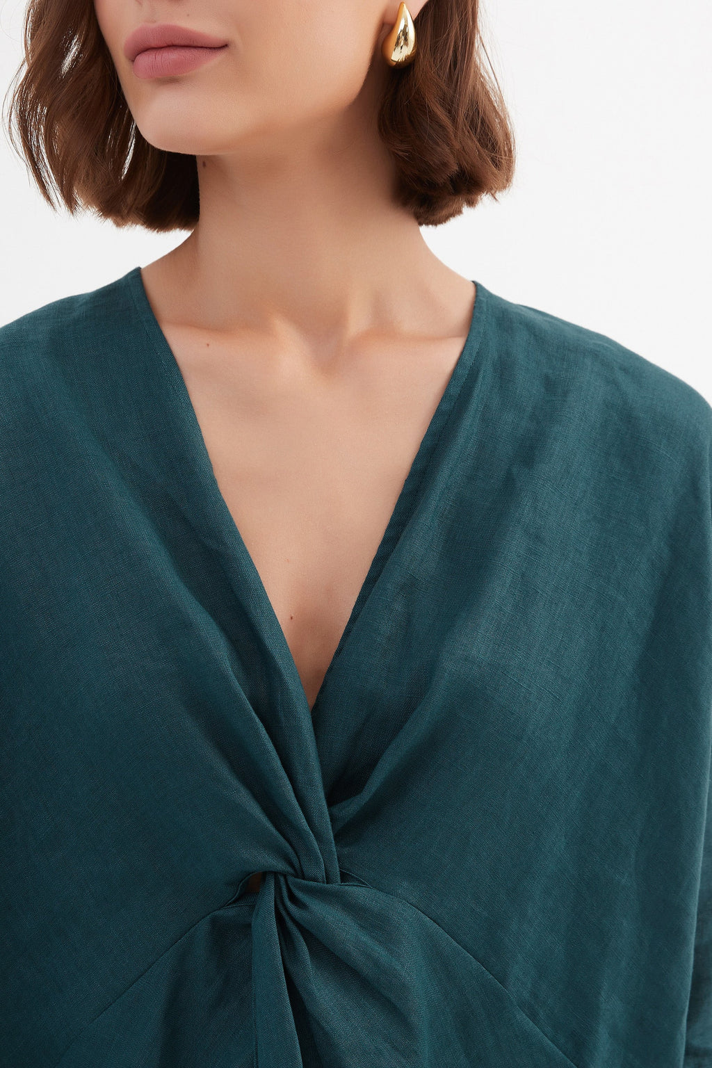 Tirelli Twist Front Top-White finn