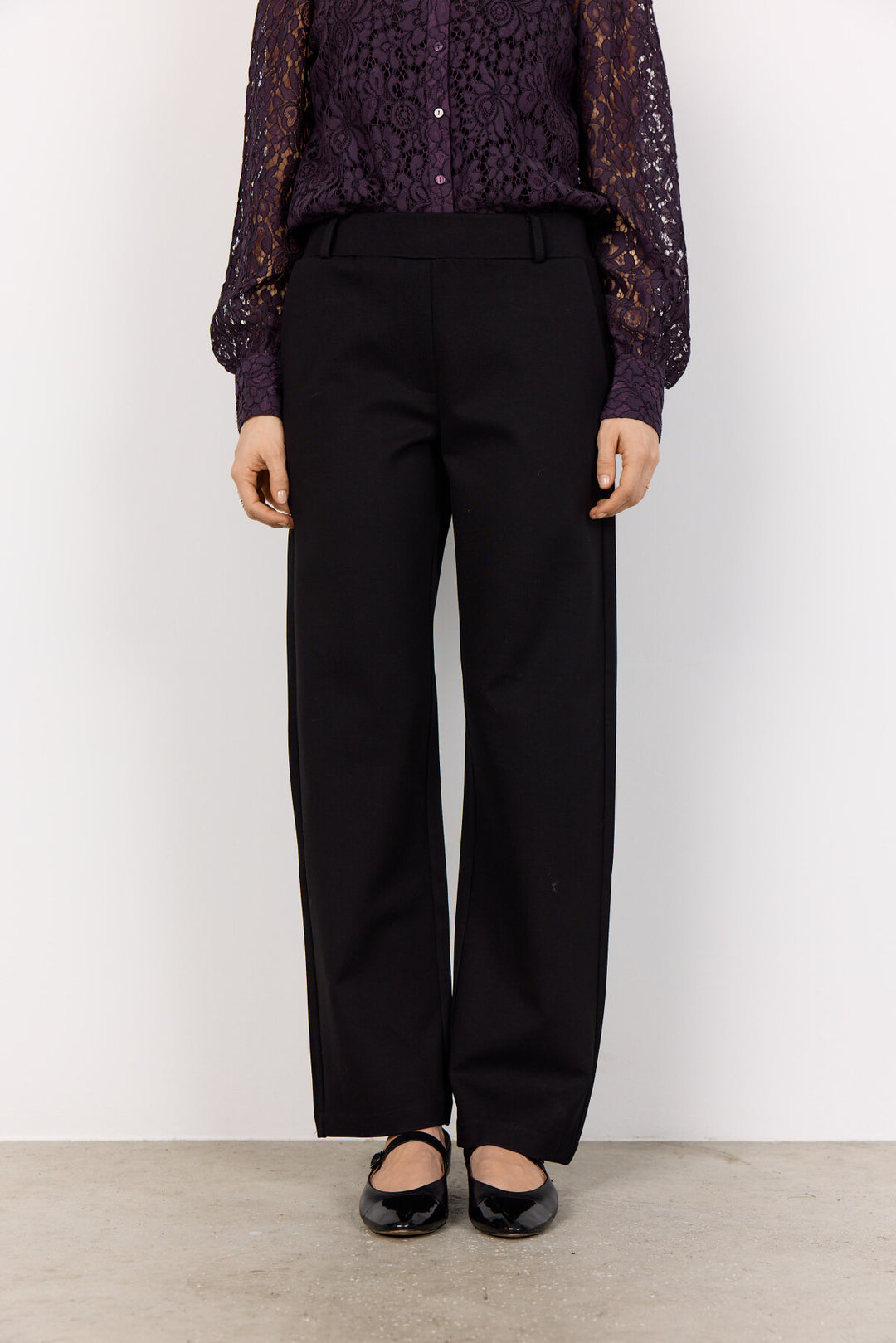 Soya Concept SC-NANNI 3 Pants Black-Trousers-White finn