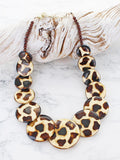 Overlapping Resin Disc Necklace AY6609