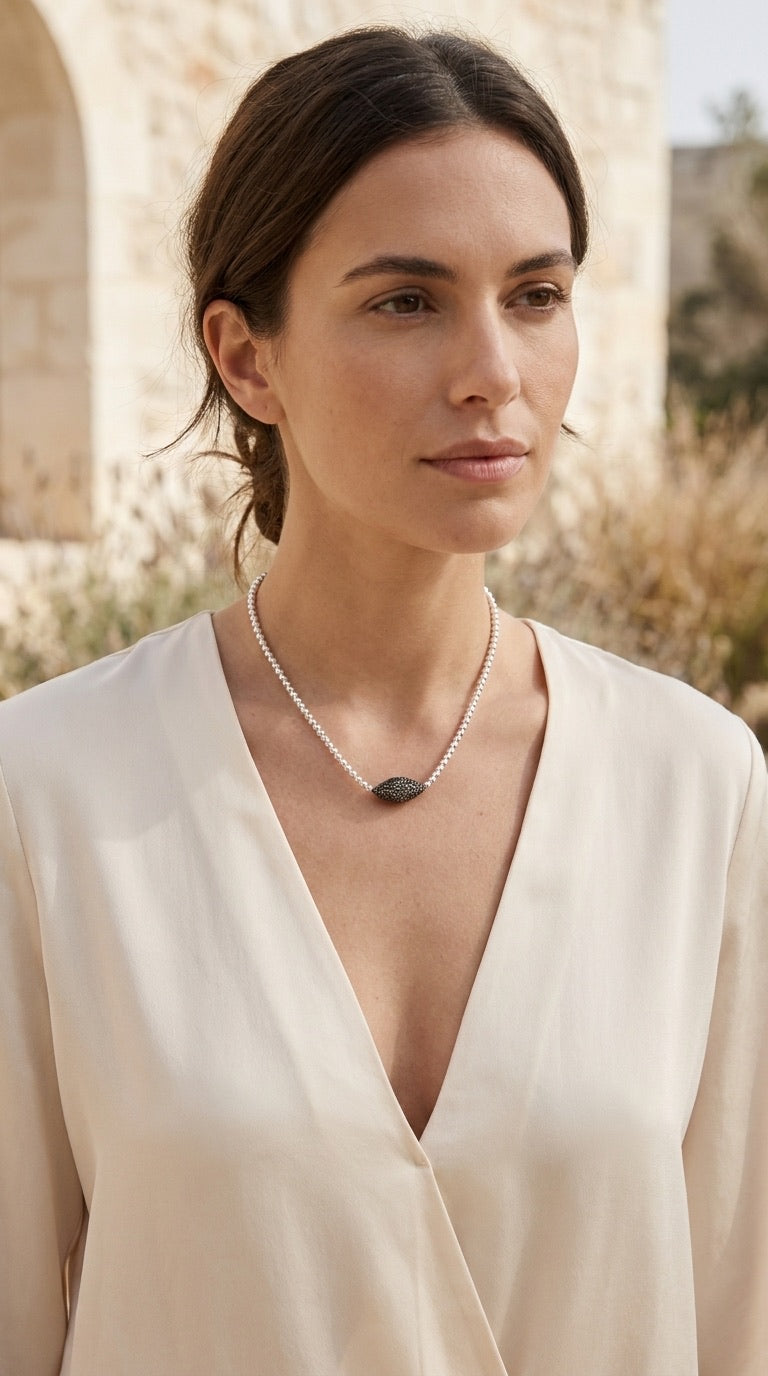 Envy Short Bead Detail Necklace 604