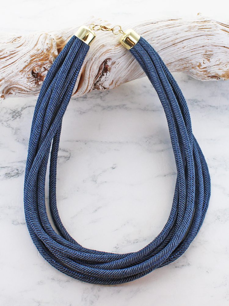 Short Multi Strand Cord Necklace AR6603