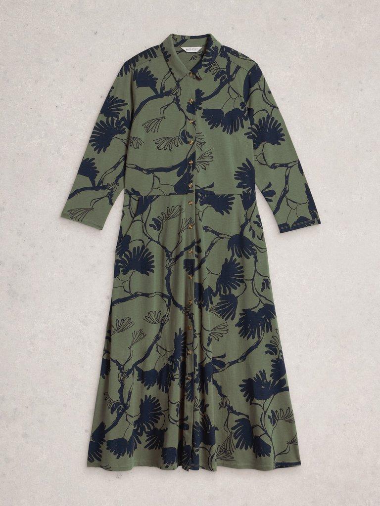 White Stuff Rua Jersey Shirt Dress-Dress-White finn