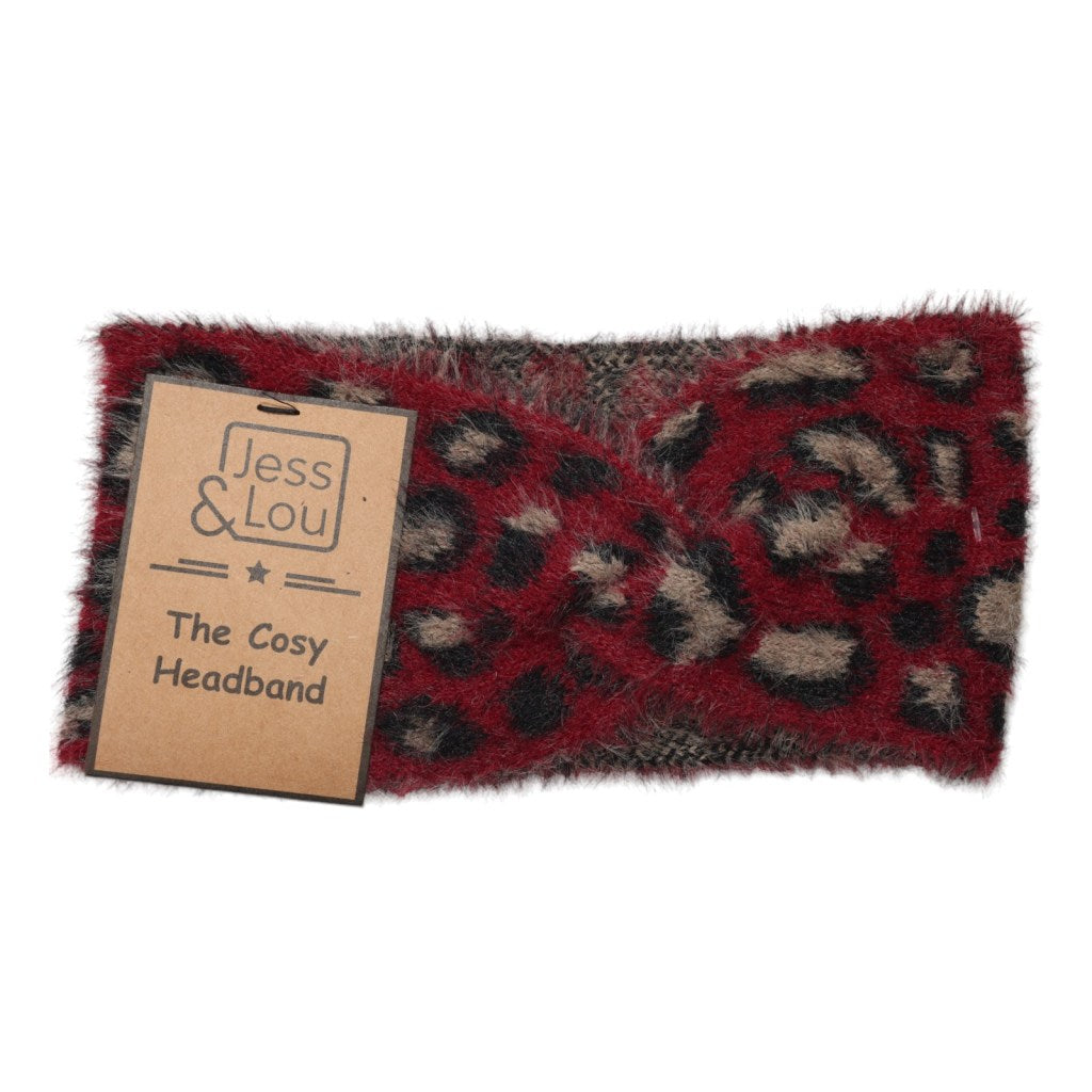 Jess and Lou Animal Print Headband-Headband-White finn
