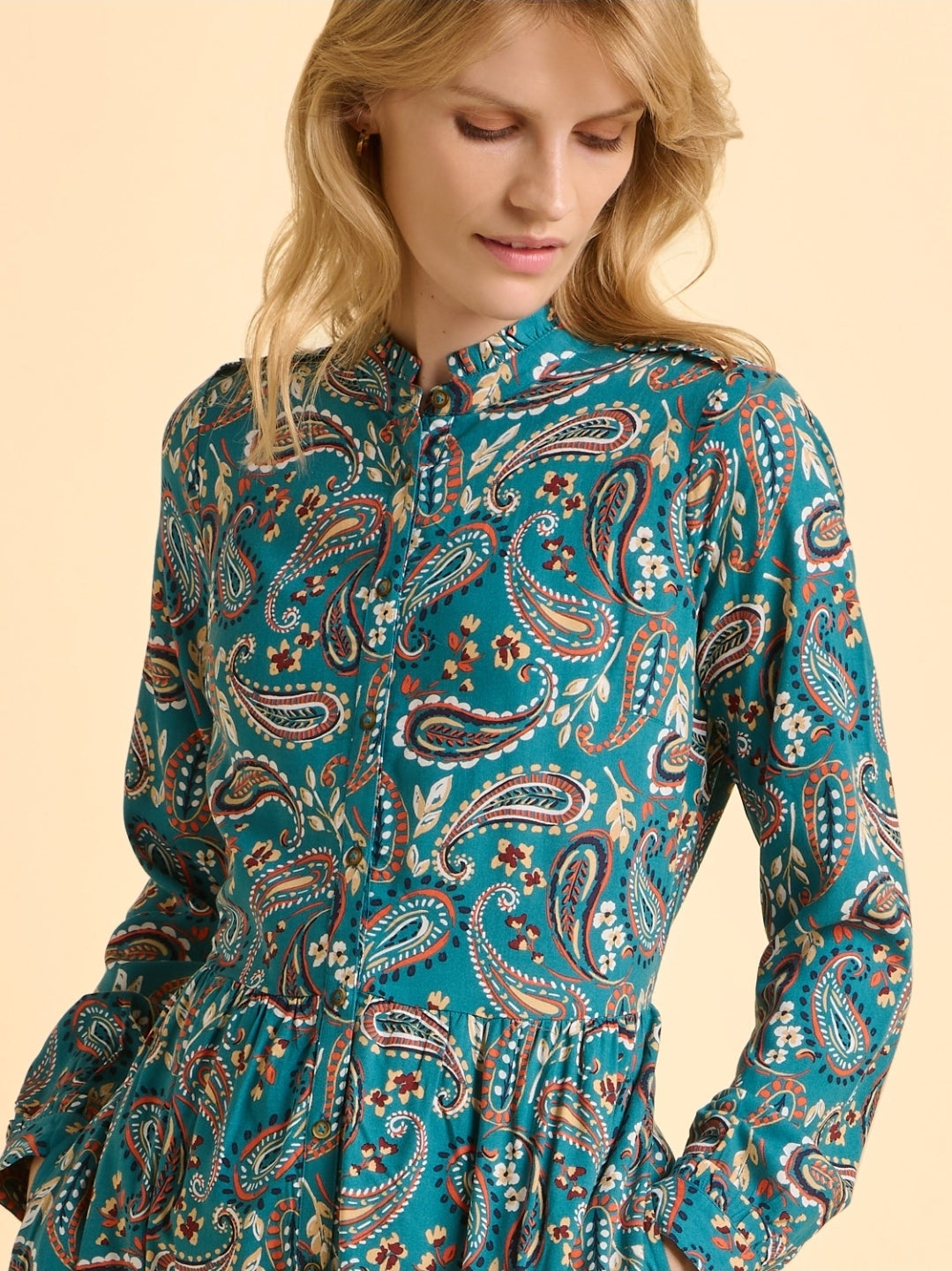 Brakeburn Ula Woven Dress-Dress-White finn