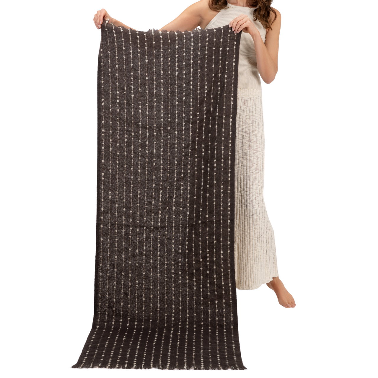 Powder Dakota Cosy Scarf-Scarves-White finn