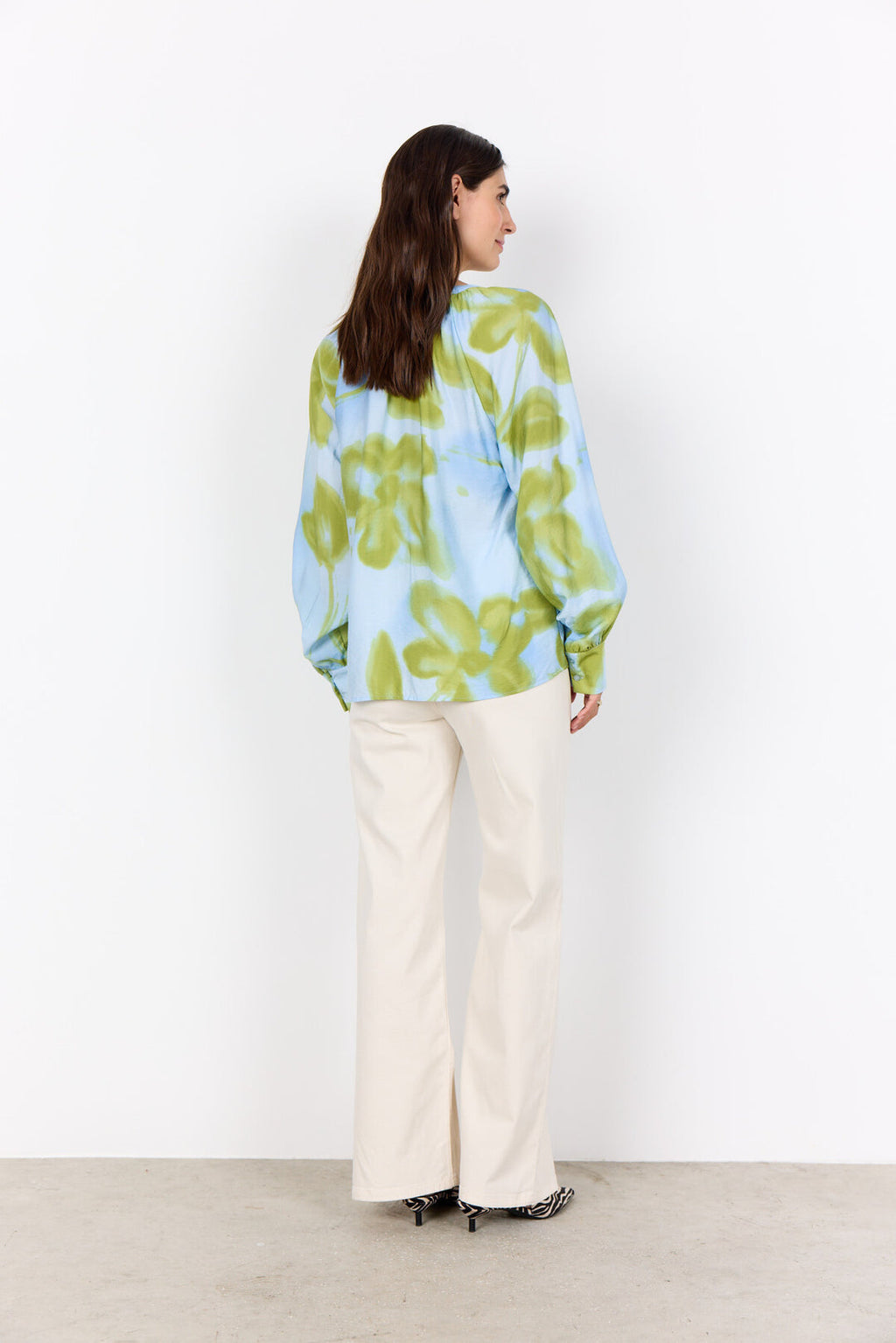 Soya Concept SC-CATE 2 Blouse Light blue-Soya Concept-White finn