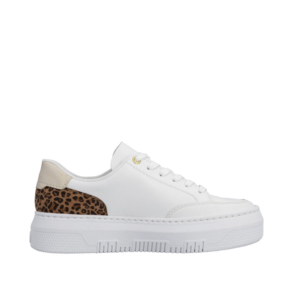 Rieker White Contrast Trainer M1900-Rieker-White finn