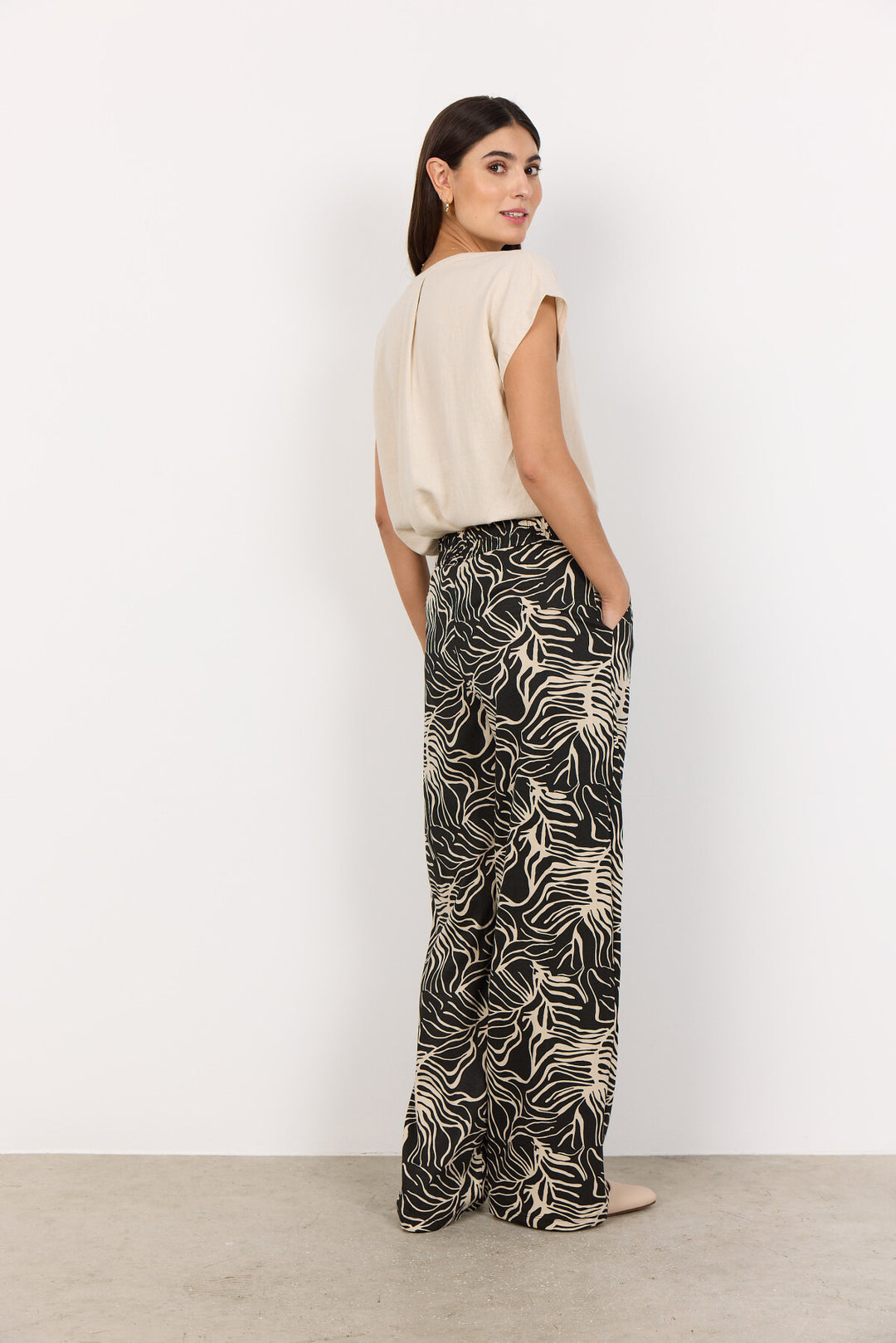 Soya Concept SC-Ritza Trousers-Trouser-White finn