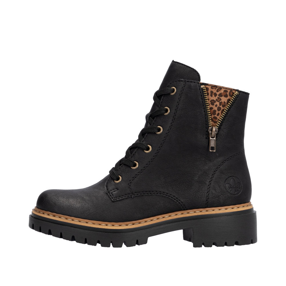 Rieker Black Ankle Boot 72617-00