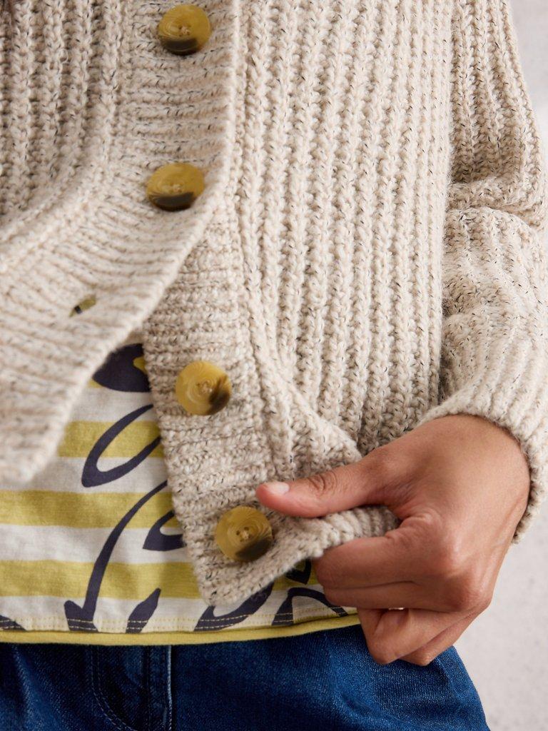 White Stuff Sally Slub Cardigan-White finn