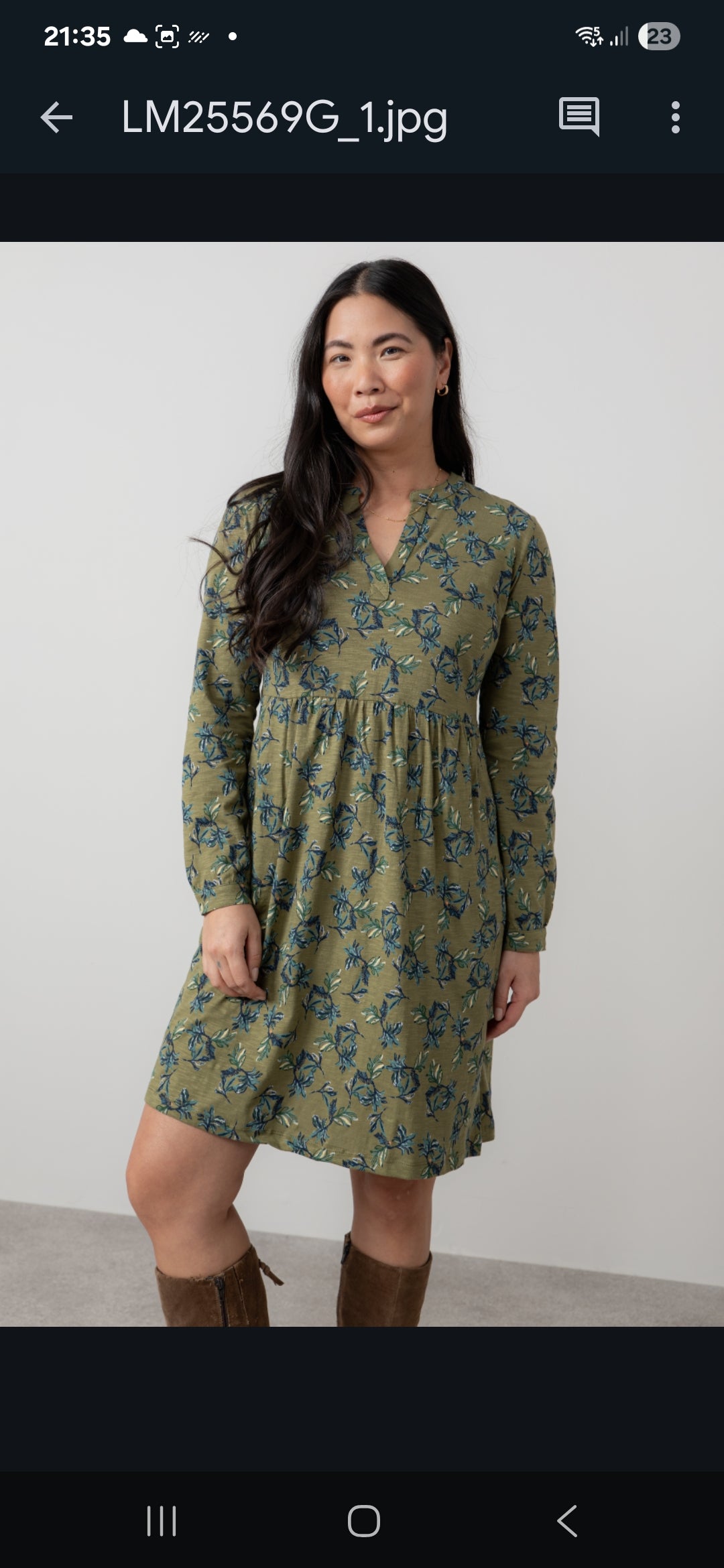 Lily and Me Fable Dress Foliage-Lily and Me-White finn